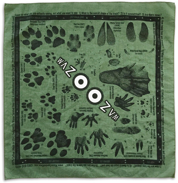 Wazoo Survival Gear Bandana Tracking Field Kit