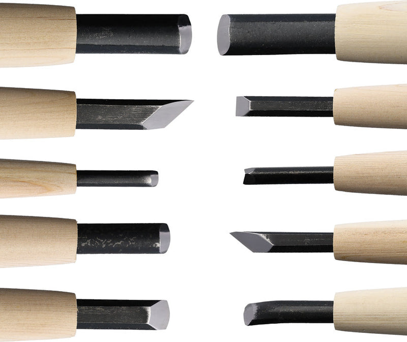 Yoshiharu Woodcarving Knife 10pcs Set