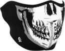 Zan Headgear Half Face Mask BW Skull