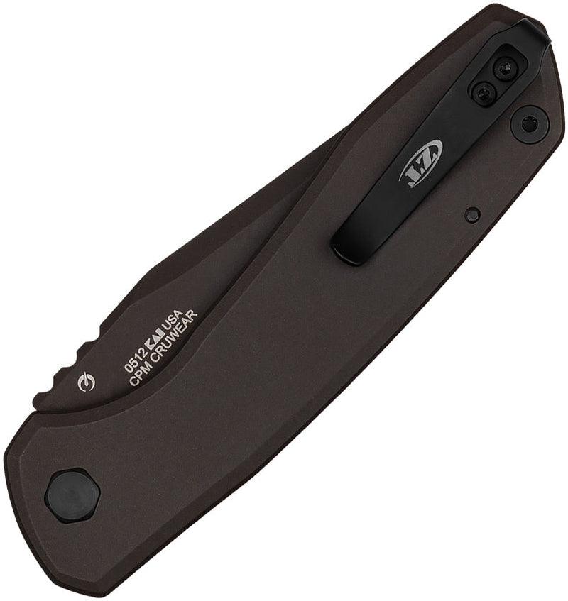 Zero Tolerance Auto 0512 Button Lock Brown