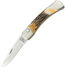 Bear & Son Auto Lockback Stag Bone