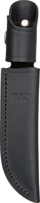 Buck Belt Sheath Black Leather
