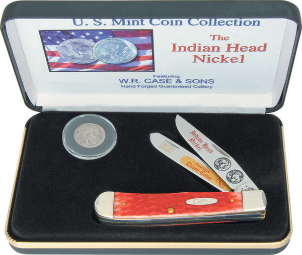 Case Cutlery Indian Head Nickel Trapper Set