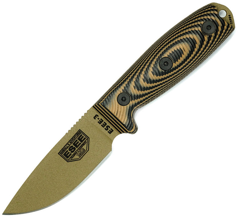 ESEE Model 3 3D Fixed Blade Coyote