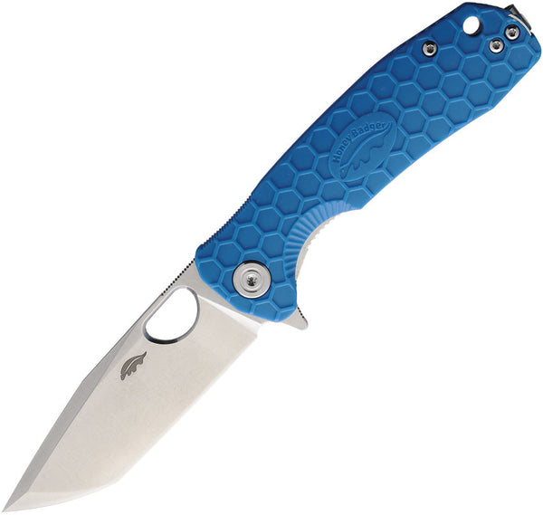 Honey Badger Knives Medium Linerlock Tanto Blue