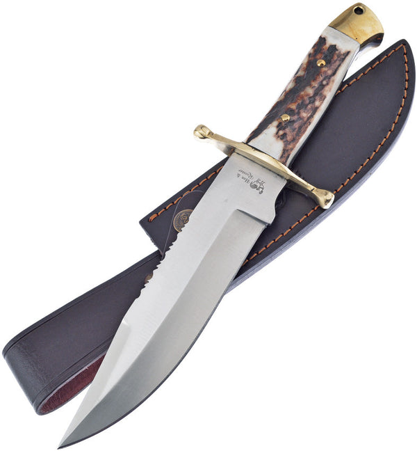 Hen & Rooster Deer Stag Leather Sheath