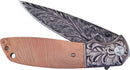 Hen & Rooster Linerlock A/O Burl Wood