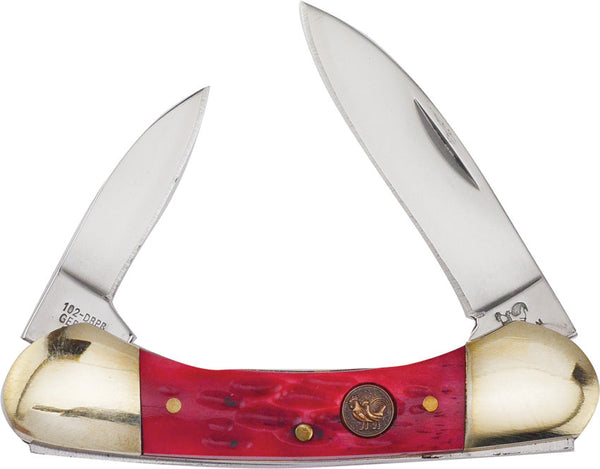 Hen & Rooster Small Canoe Red Bone