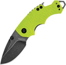 Kershaw Shuffle Lime Green BlackWash