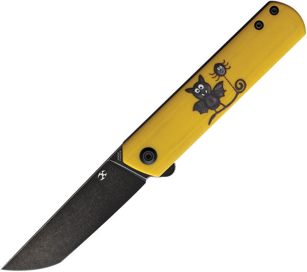 Kansept Knives Foosa Folder Yellow Bat