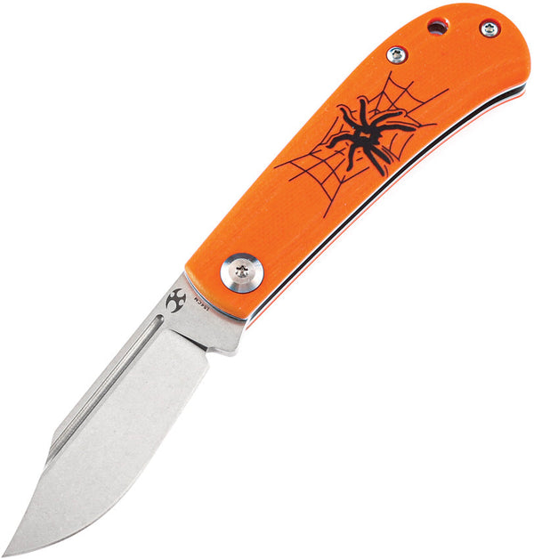 Kansept Knives Bevy Folder Orange Spider