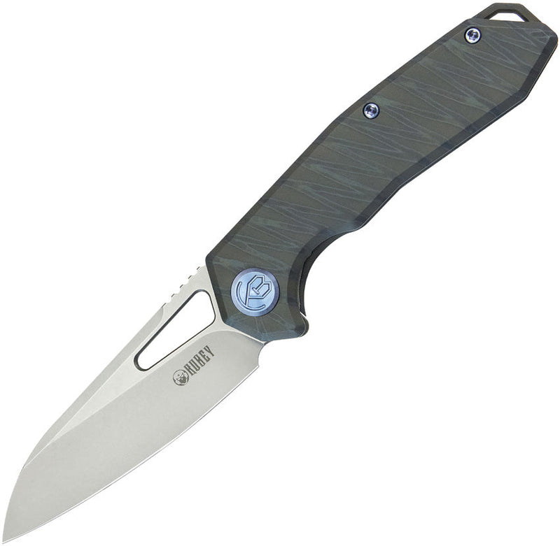 Kubey Vagrant Framelock Flame Ti