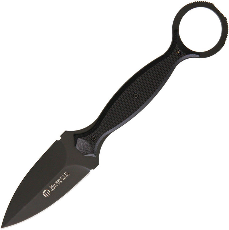 Maserin Neck Knife N690 Black G10