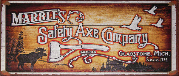 Marbles Marbles Safety Axe Sign