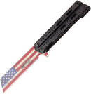 MTech Flag Linerlock A/O Black