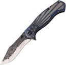 MTech Flag Linerlock A/O Blue