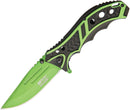 MTech Linerlock Black/Green A/O