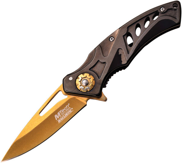 MTech Linerlock A/O Black/Gold