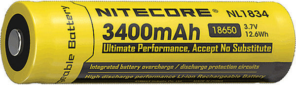 Nitecore Rechargable 18650 Battery 3400