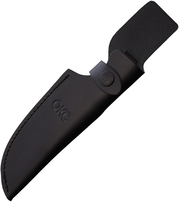 Ontario Recurve Black Leather Sheath