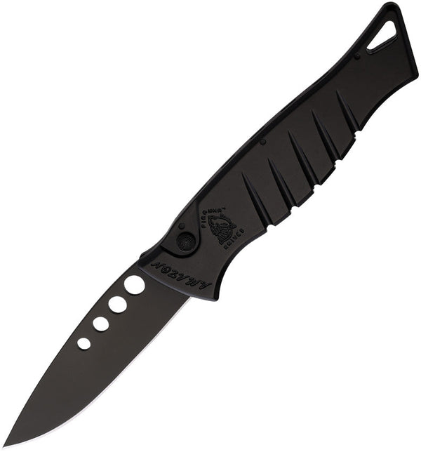 Piranha Knives Auto Amazon Tactical, black