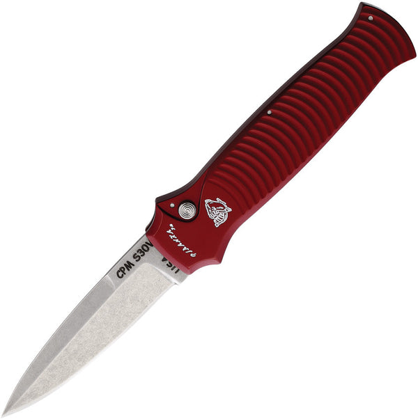 Piranha Knives Auto Bodyguard Tactical Red