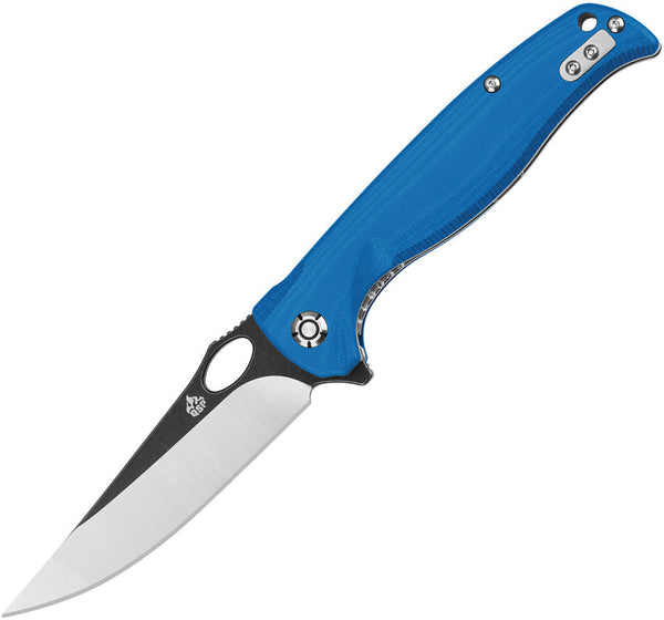 QSP Knife Gavial Linerlock Blue G10