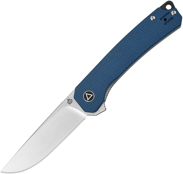 QSP Knife Osprey Linerlock Blue Micarta