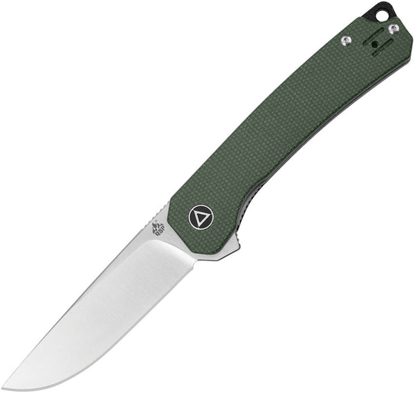 QSP Knife Osprey Linerlock Green Micarta