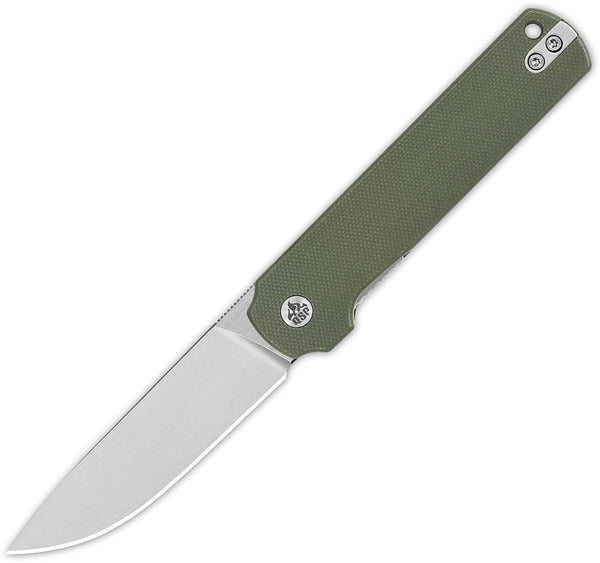 QSP Knife Lark Linerlock Green G10