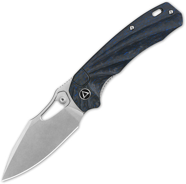 QSP Knife Hornbill Linerlock Blue CF