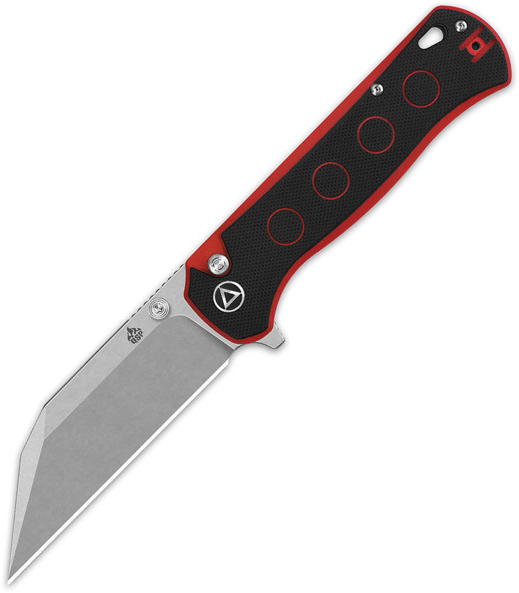 QSP Knife Swordfish Button Lock Blk/Rd