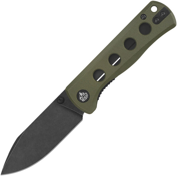 QSP Knife Canary Linerlock Olive G10
