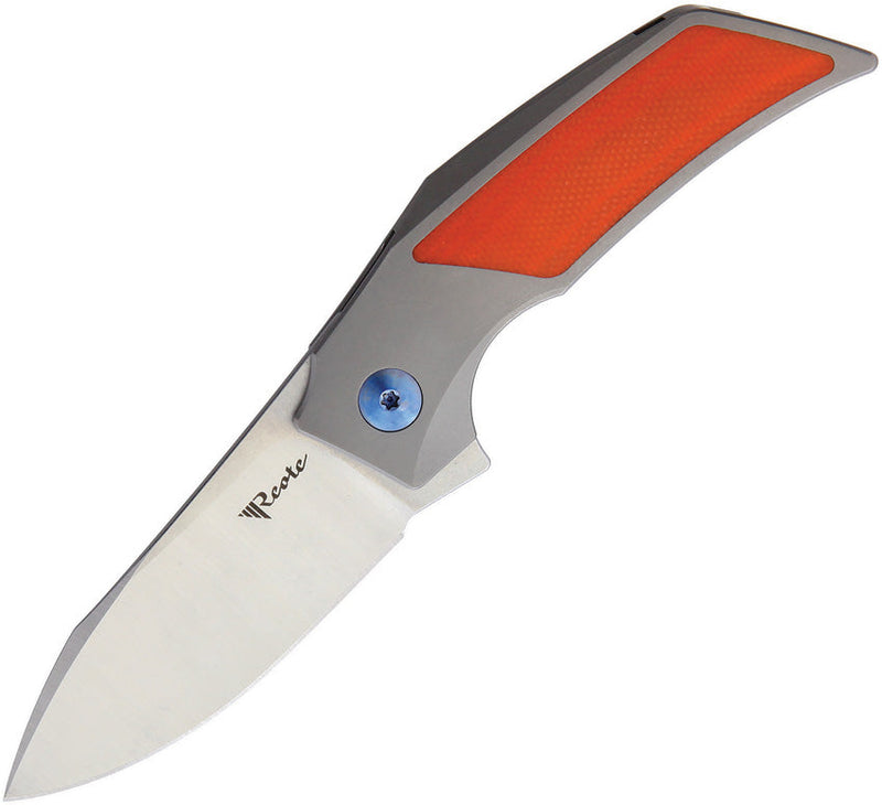 Reate Knives T2500 Framelock Orange G10