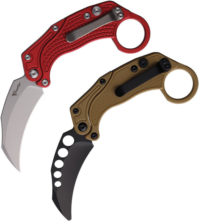 Reate Knives EXO-K Button Lock Red SW