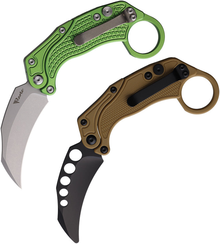 Reate Knives EXO-K Button Lock Oxidized Gre