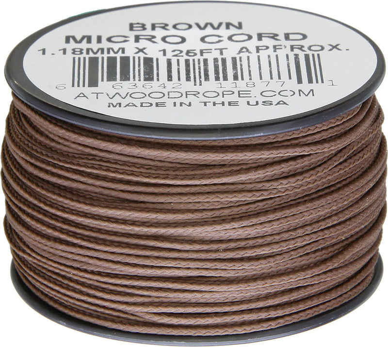 Atwood Rope MFG Micro Cord 125ft Brown
