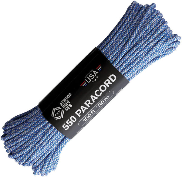 Atwood Rope MFG Parachute Cord Diamond Blu/Wht