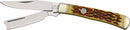 Rough Ryder Razor Trapper Amber Bone