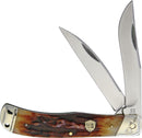 Rough Ryder Jumbo Trapper Brown Stag Bone