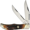 Rough Ryder Folding Hunter Brown Stag Bone