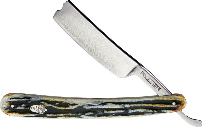 Rough Ryder Folding Razor Cinnamon Stag