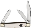 Rough Ryder Stockman White Micarta
