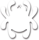 Spyderco Mirror Decal Bug White