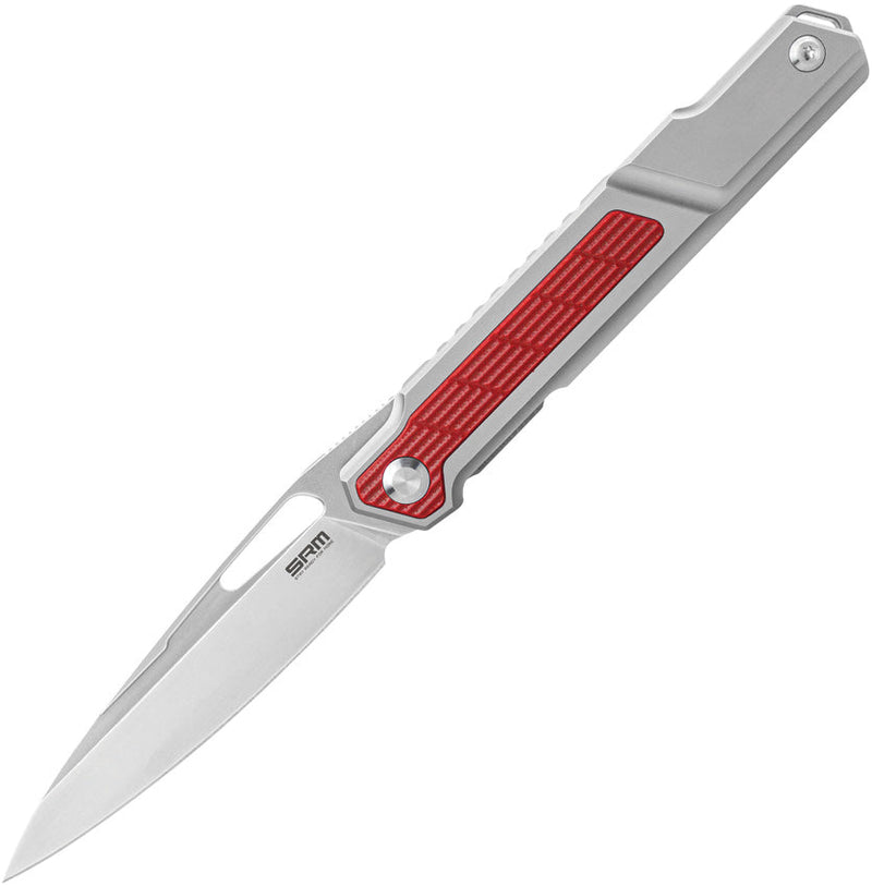 SRM Knives Titanium Framelock Red
