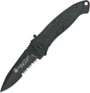 Smith & Wesson Small Black SWAT Linerlock A/O