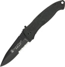 Smith & Wesson Large Black SWAT Linerlock A/O