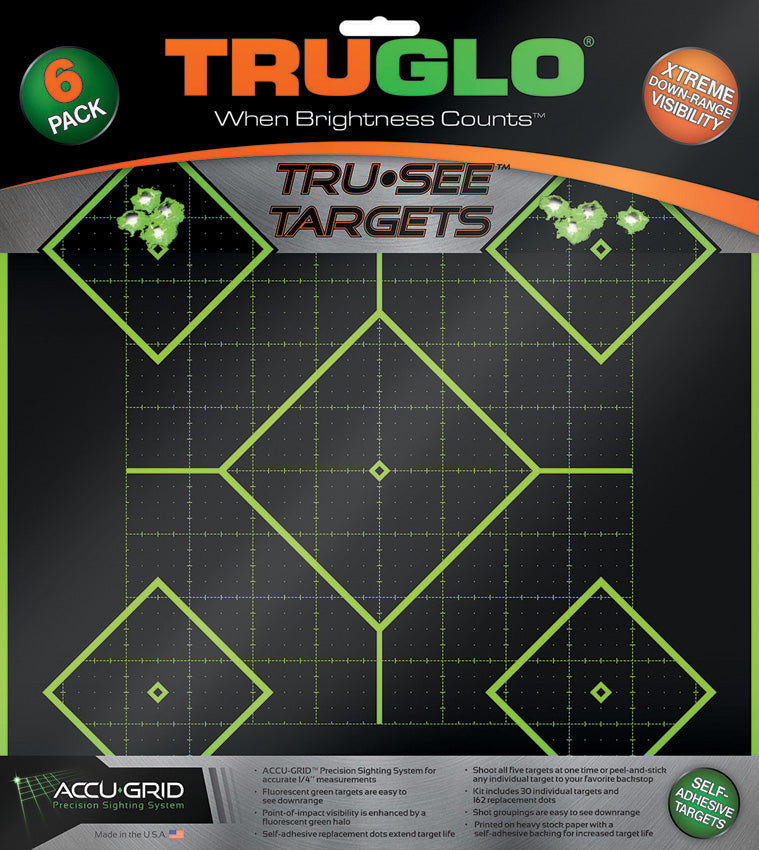 TRUGLO Tru-See Diamond Target 6pk