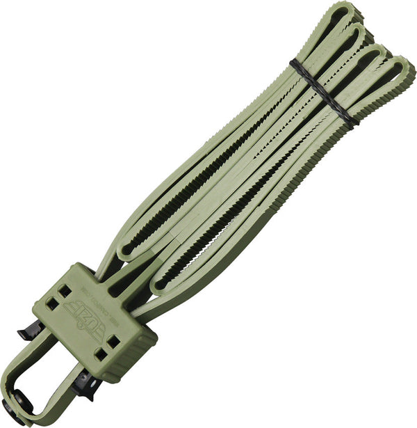 Uzi Disposable Flex Cuffs OD Green