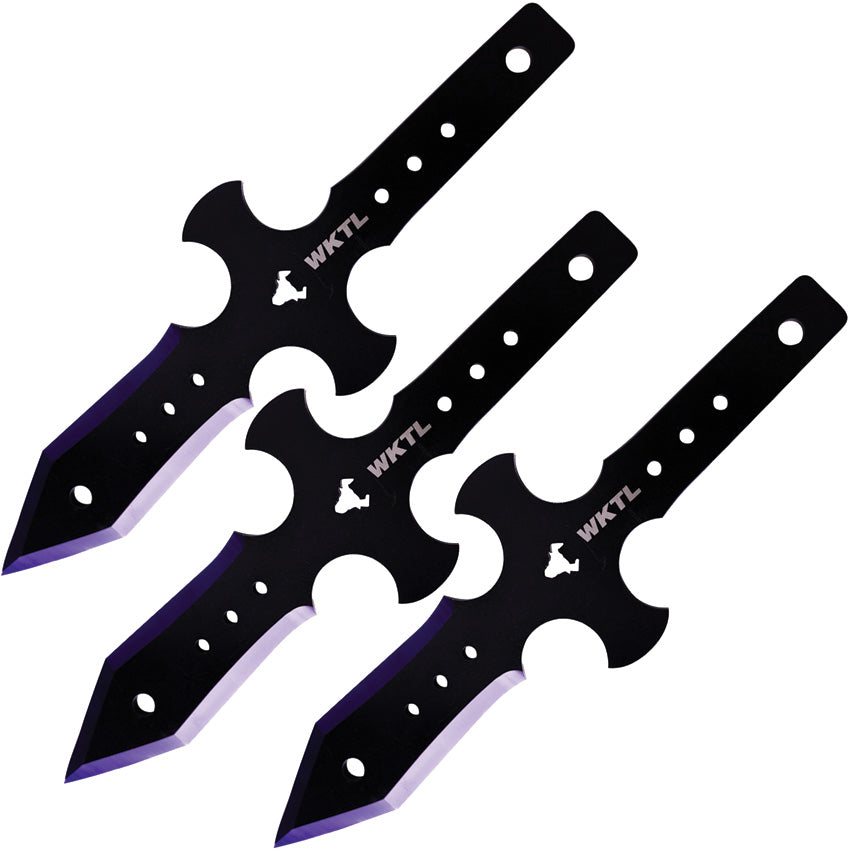 Diablo Throwing Knives: Purple Bevel (Set of 3)